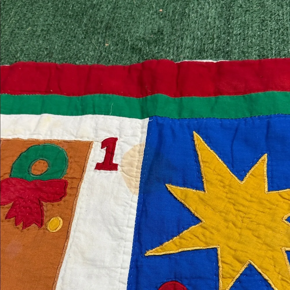 Colorful Christmas Advent Calendar Quilt